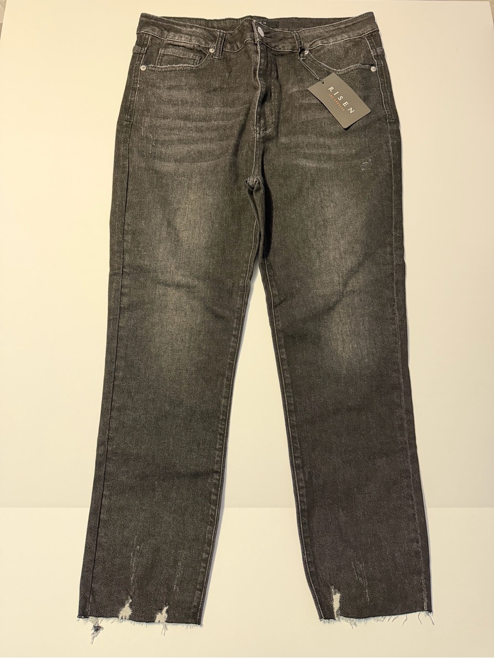 Risen Women’s Straight Leg Jeans in Washed Black